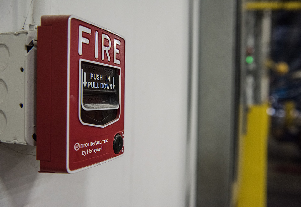 A fire alarm at United States Alliance Fire Proctection, Inc.